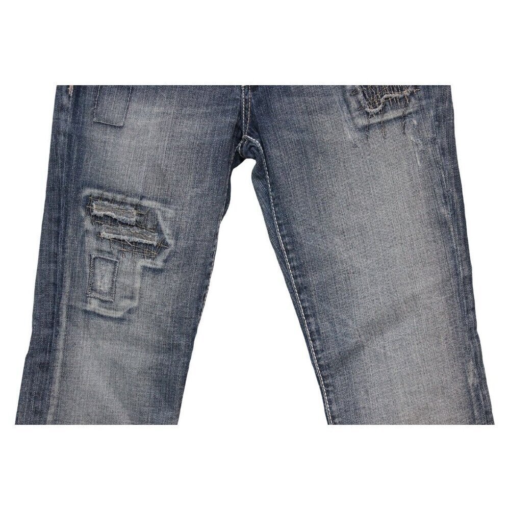 Buckle BKE Capri 25 Denim Stretch Culture Western Rodeo Embroidered Festival - Picture 3 of 16